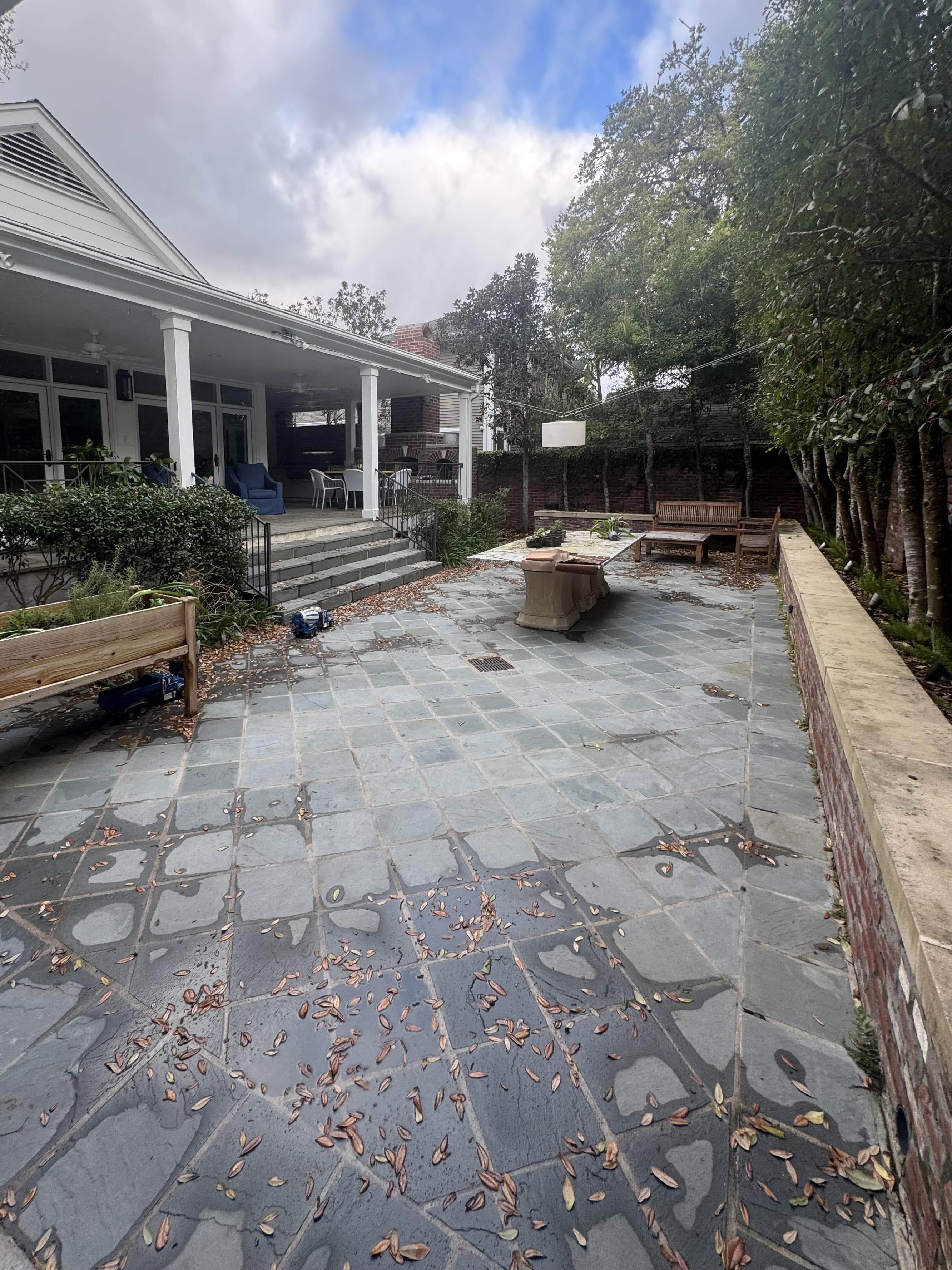 Backyard Restoration before cleaning